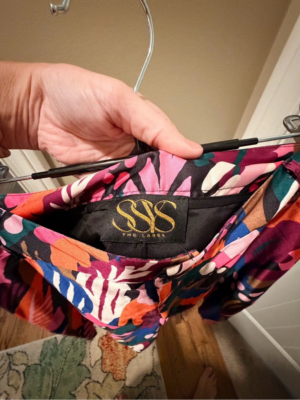 Vibrant Pink & Orange Tropical Circle Shorts - Picture 8 of 10